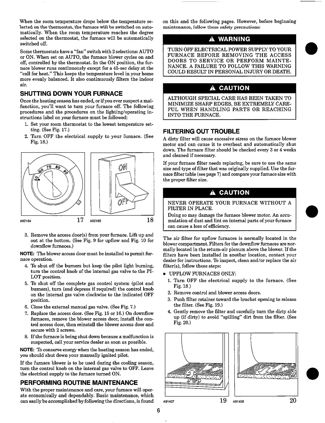 Carrier 58RAP, 58PAP manual 