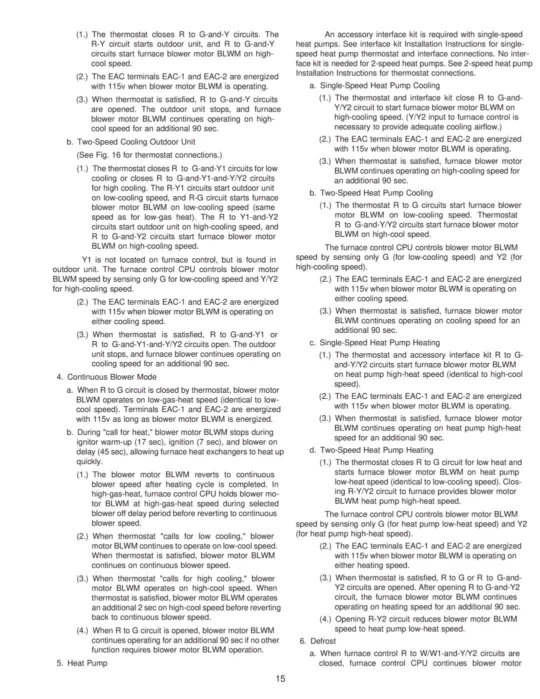 Carrier 58TMA operating instructions 