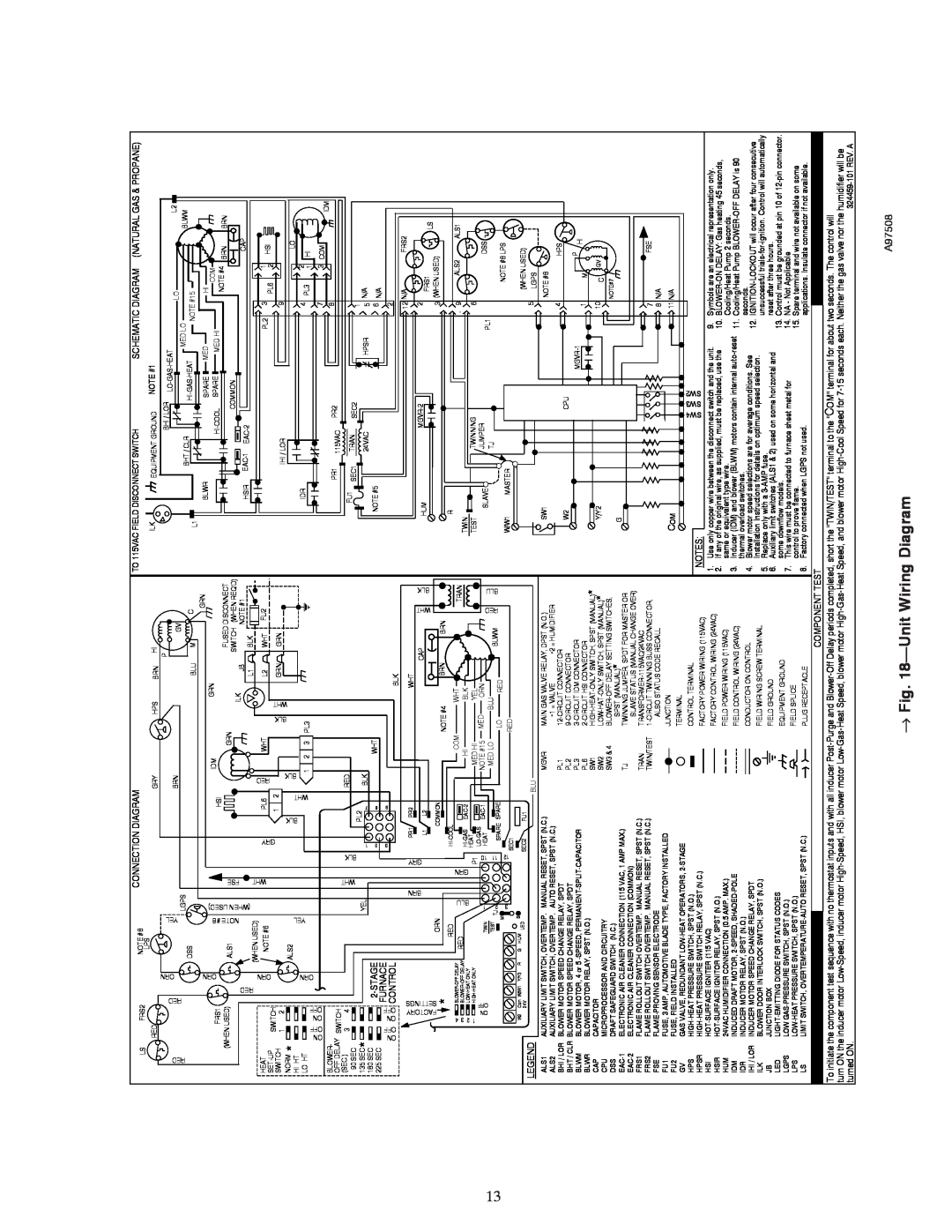 Carrier 58TMA operating instructions → -UnitWiring Diagram, A97508 