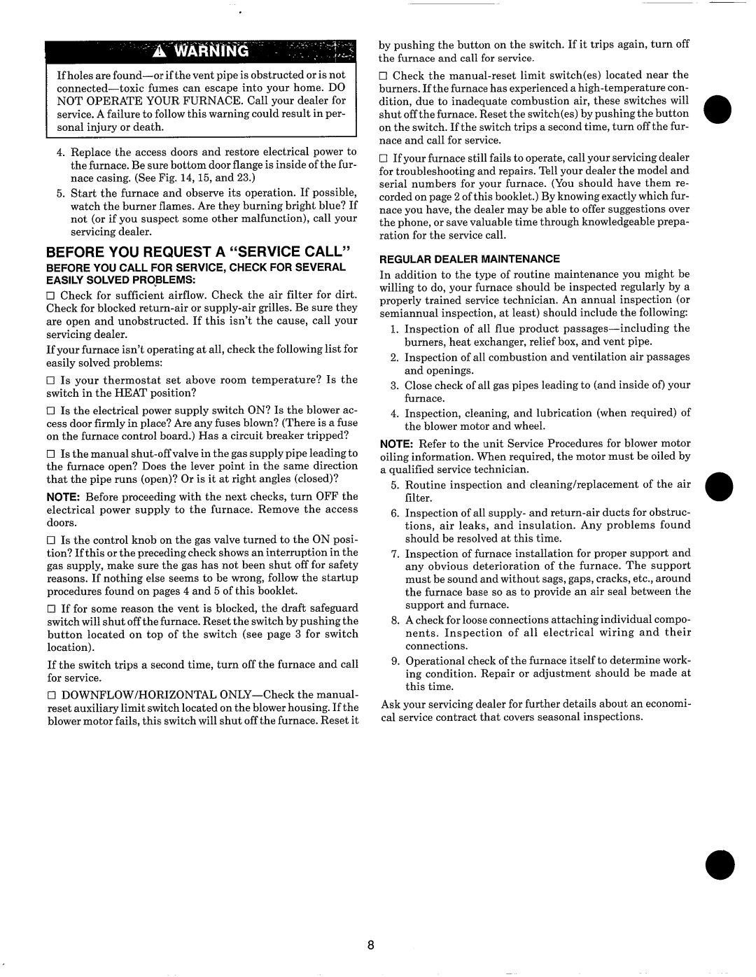 Carrier 58WAV manual 