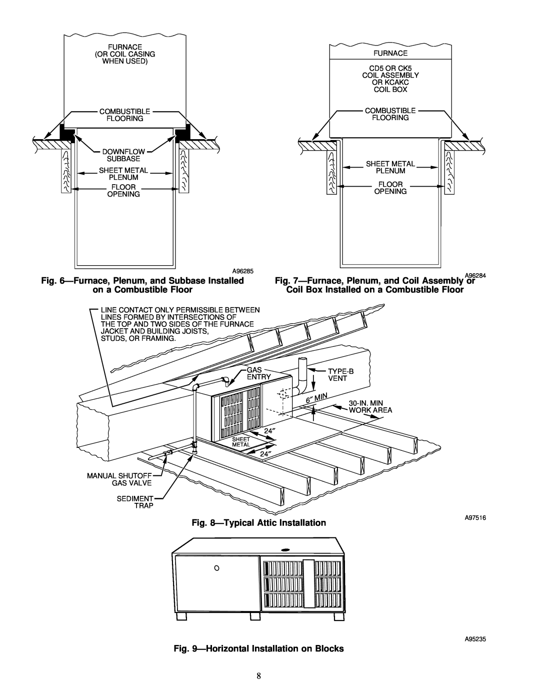 Carrier 58ZAV operating instructions ÐFurnace, Plenum, and Subbase Installed 