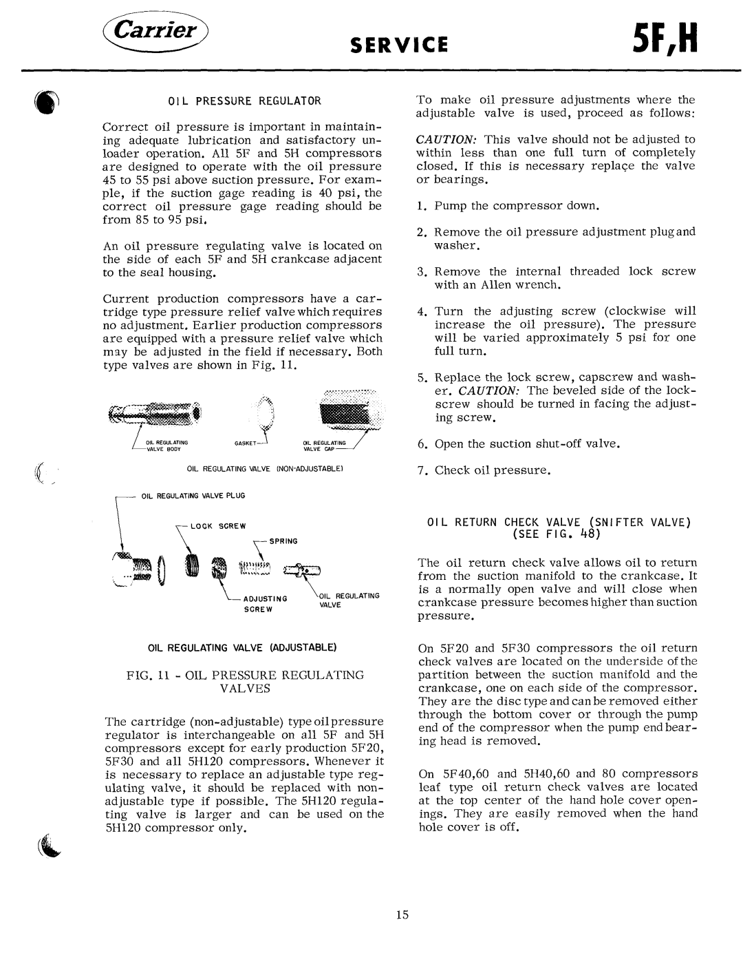 Carrier 5F manual 