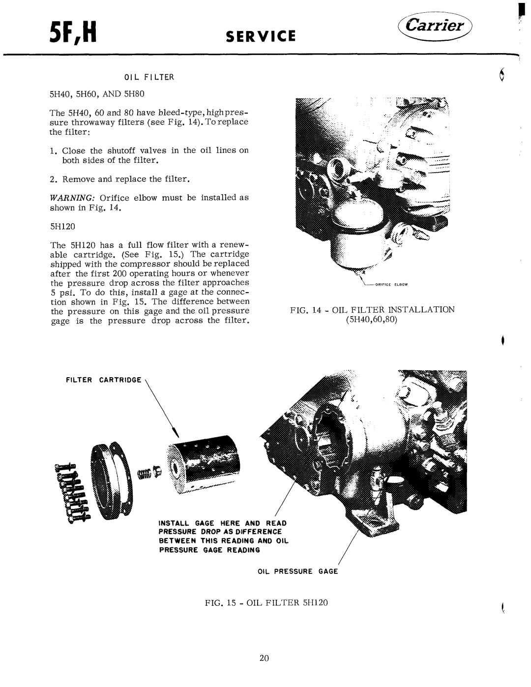 Carrier 5F manual 