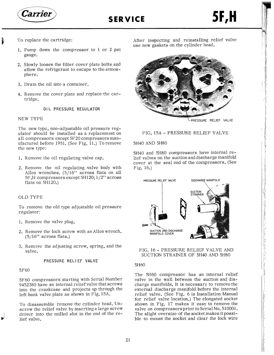 Carrier 5F manual 