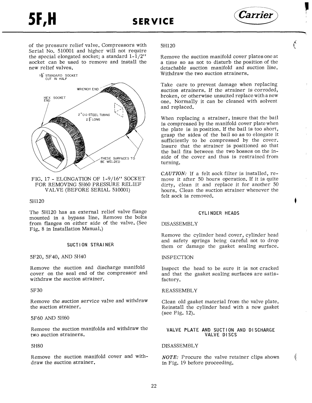 Carrier 5F manual 