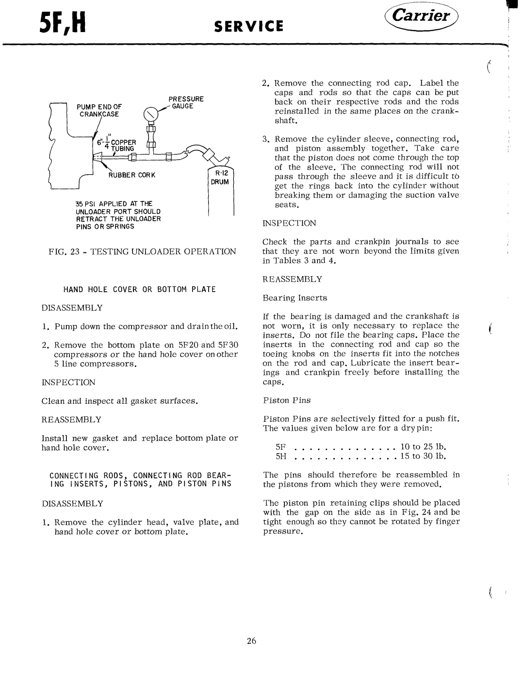 Carrier 5F manual 