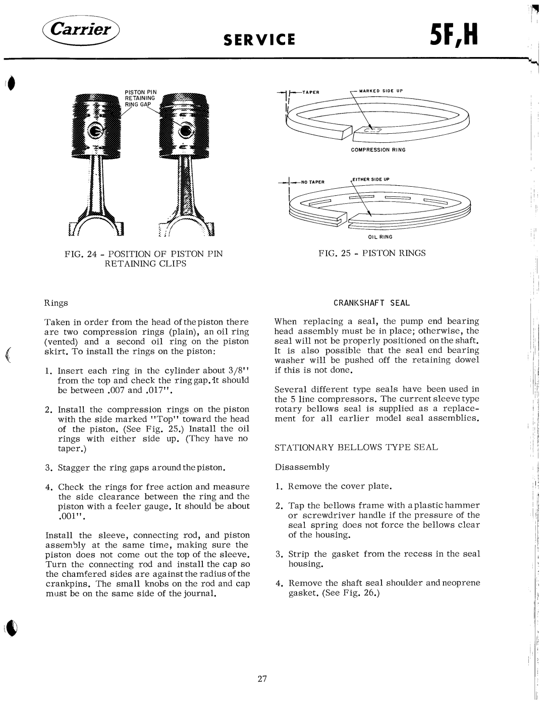 Carrier 5F manual 