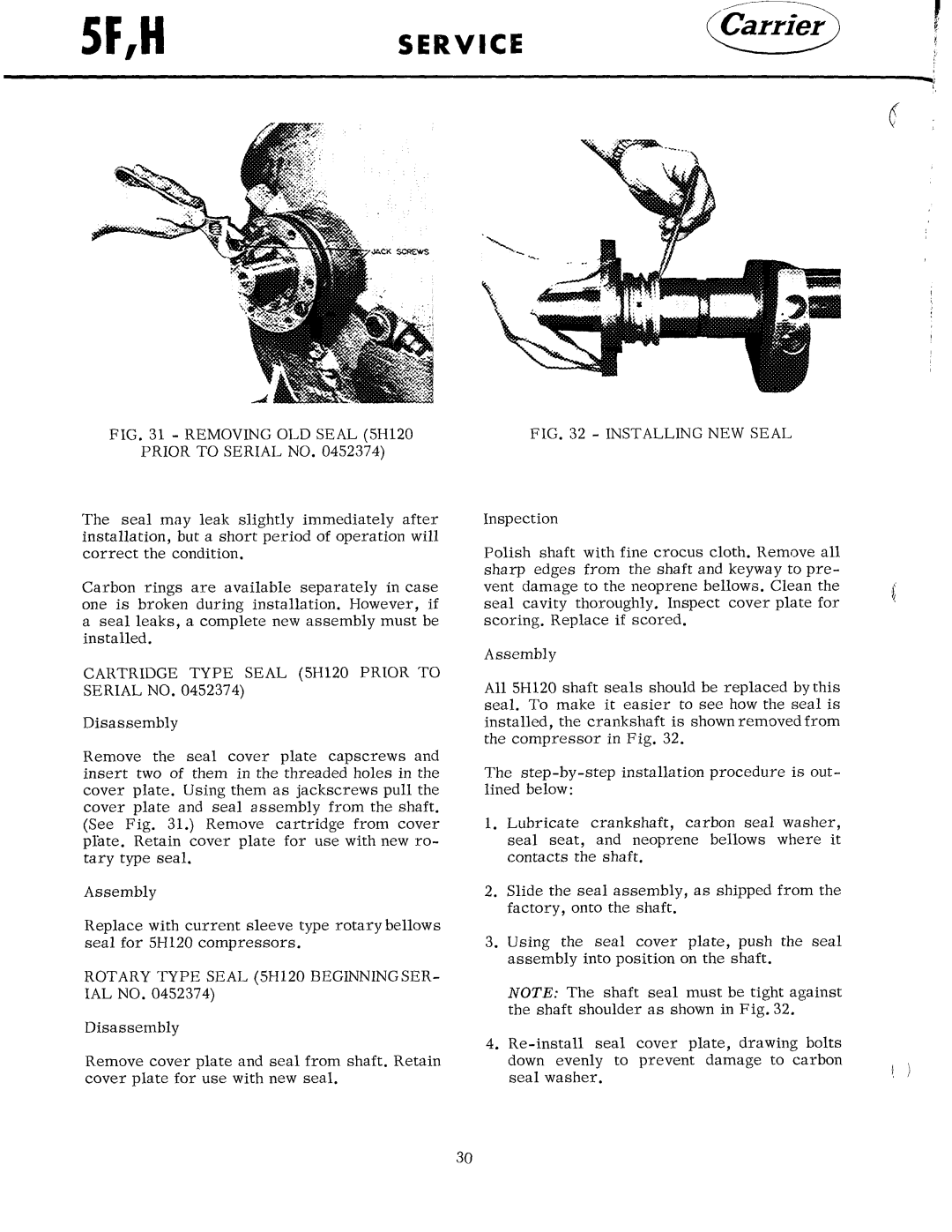 Carrier 5F manual 