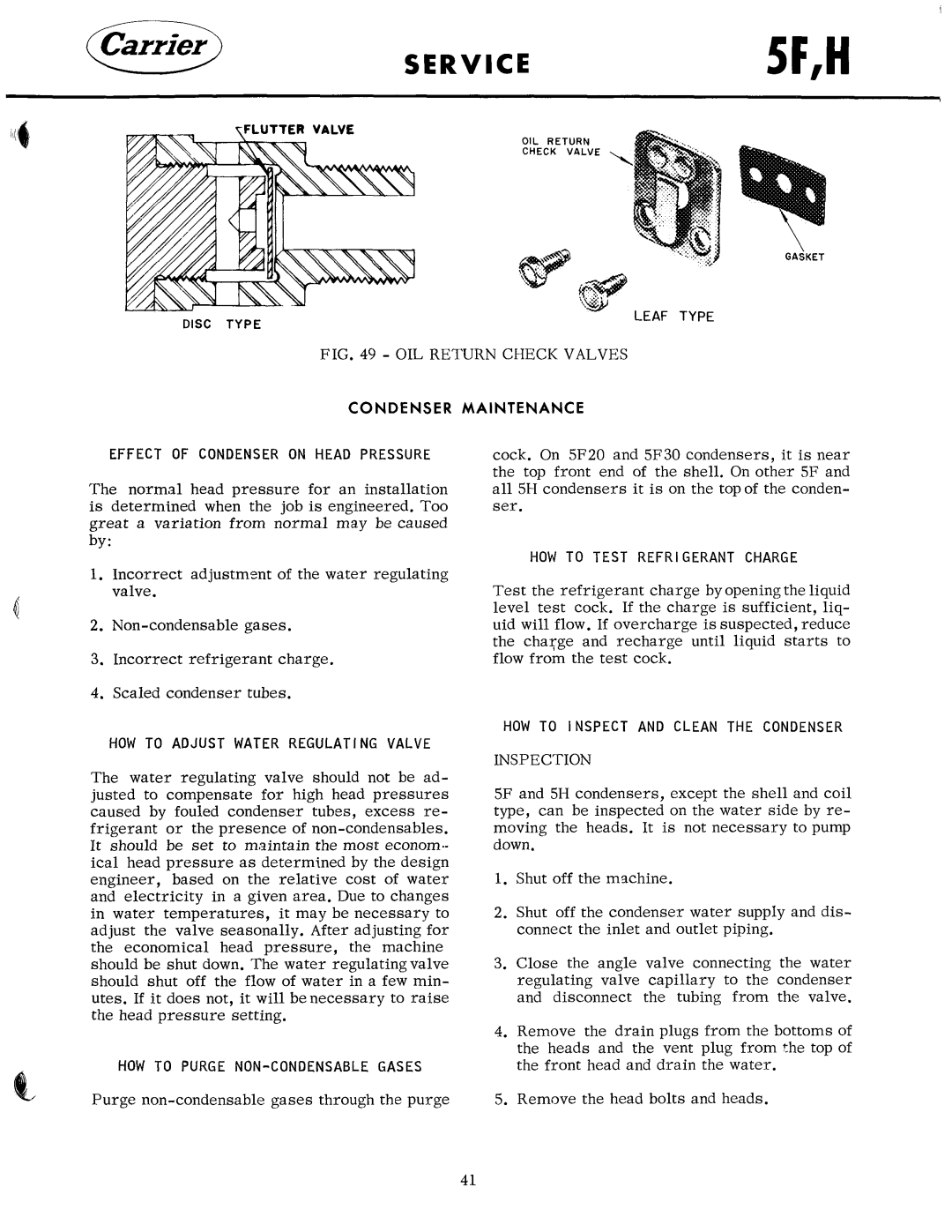 Carrier 5F manual 