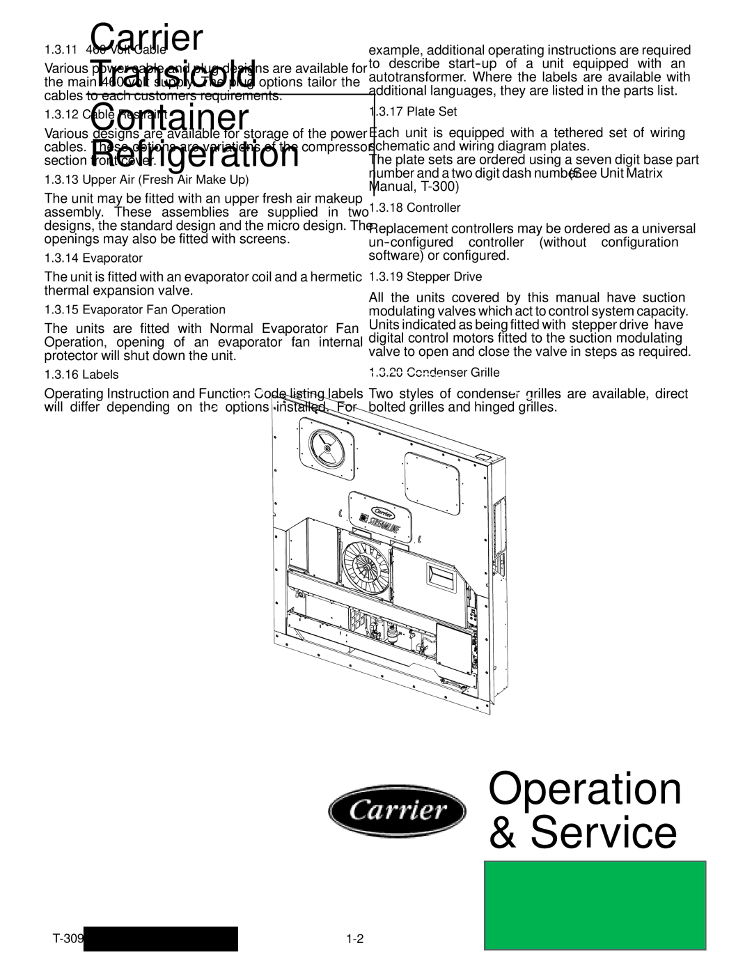 Carrier 69NT20-531-300 manual Manual, T-300 