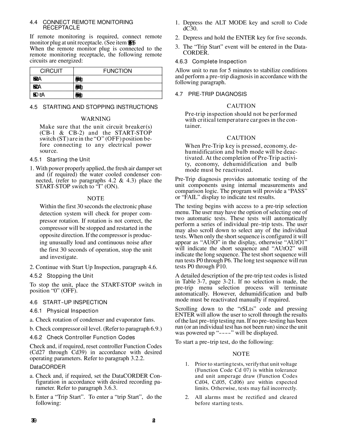 Carrier 69NT20-531-300 manual Will be displayed, To start a pre-trip test, do the following 