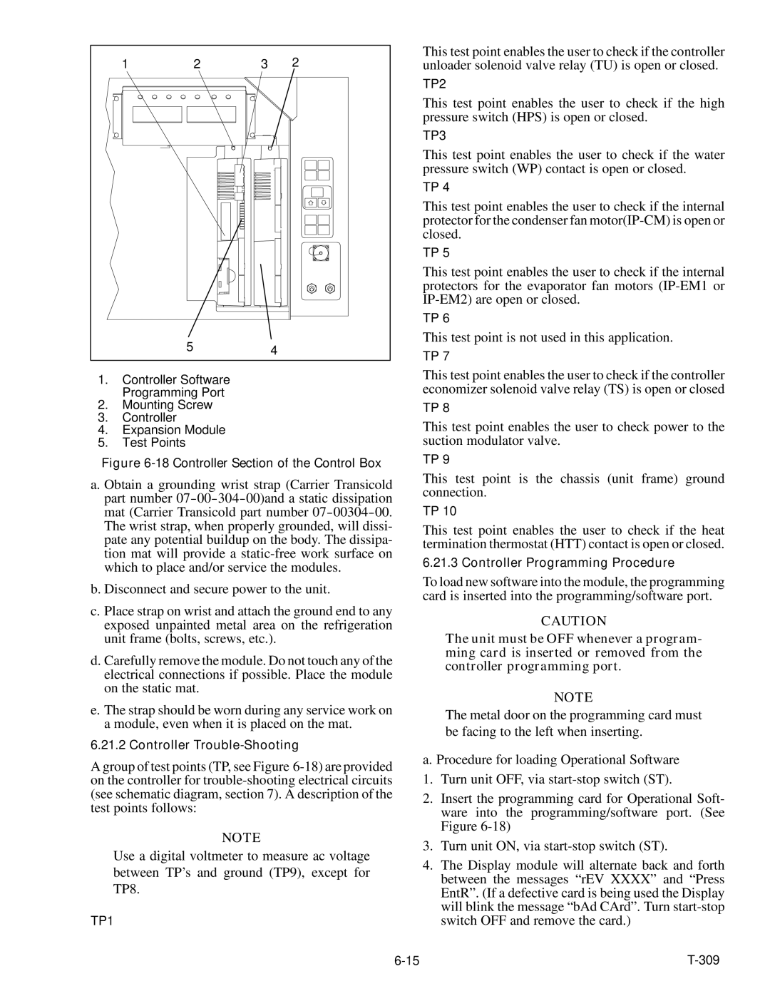 Carrier 69NT20-531-300 manual TP1 