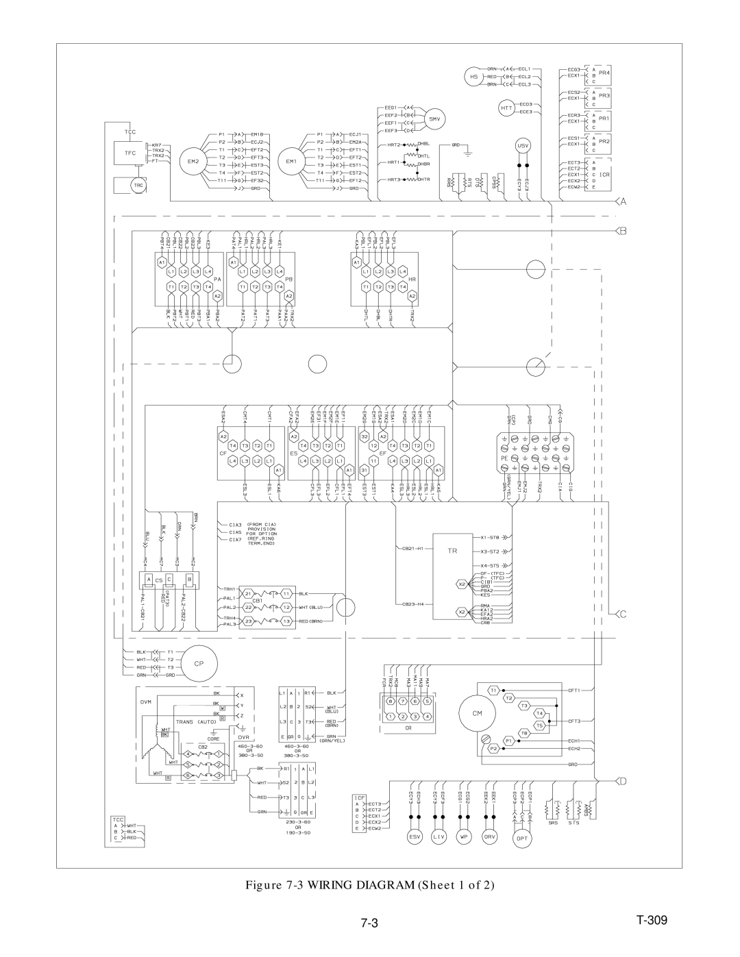 Carrier 69NT20-531-300 manual Wiring Diagram Sheet 1 