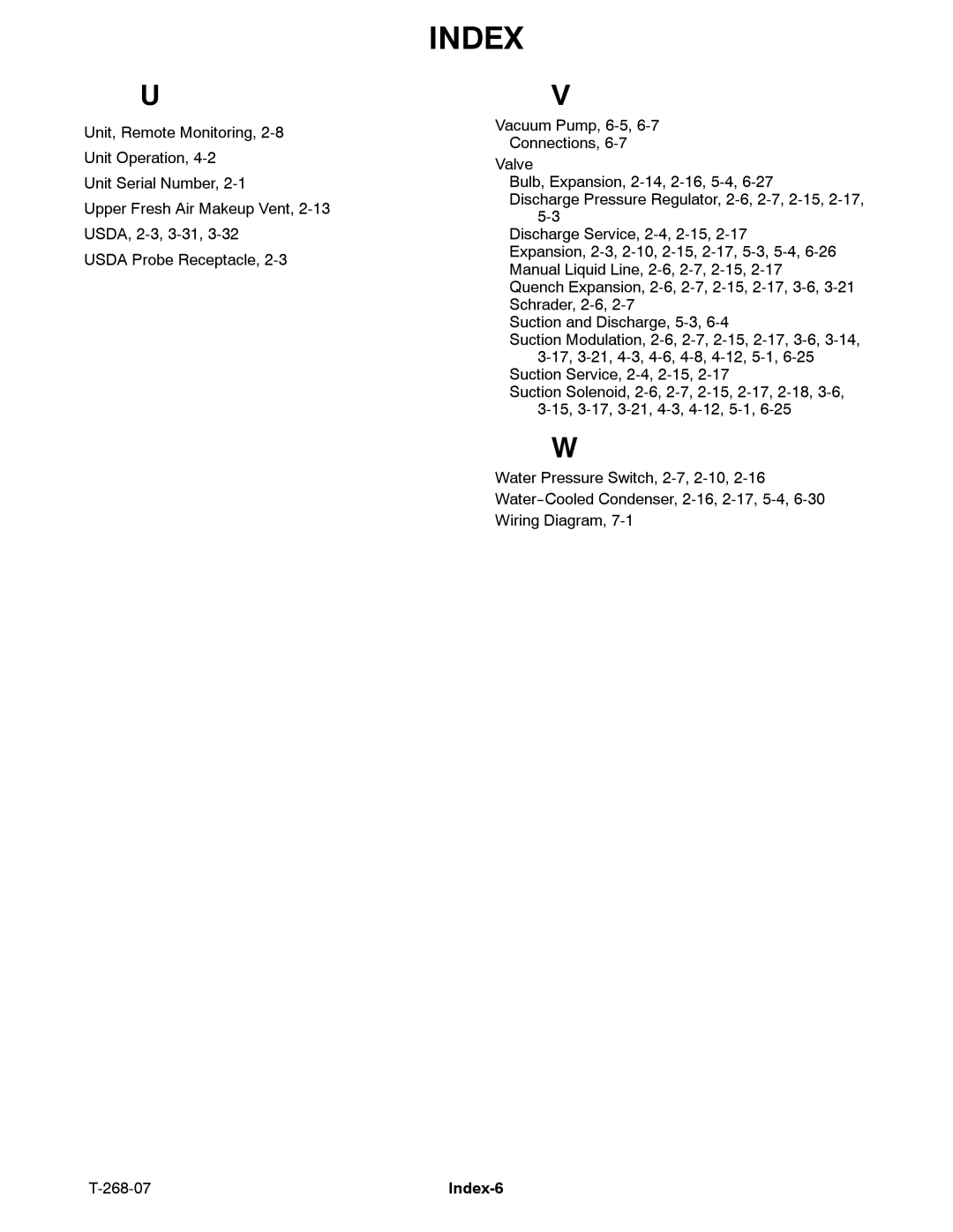 Carrier 69NT40-511-199, 69NT40-521 manual Index-6 