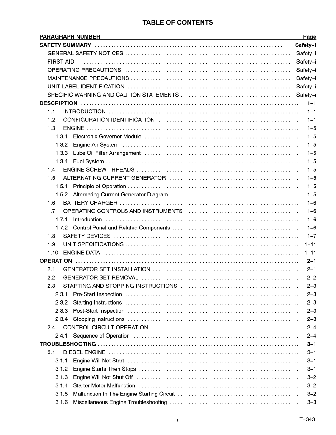 Carrier 69UG15 manual Table of Contents 