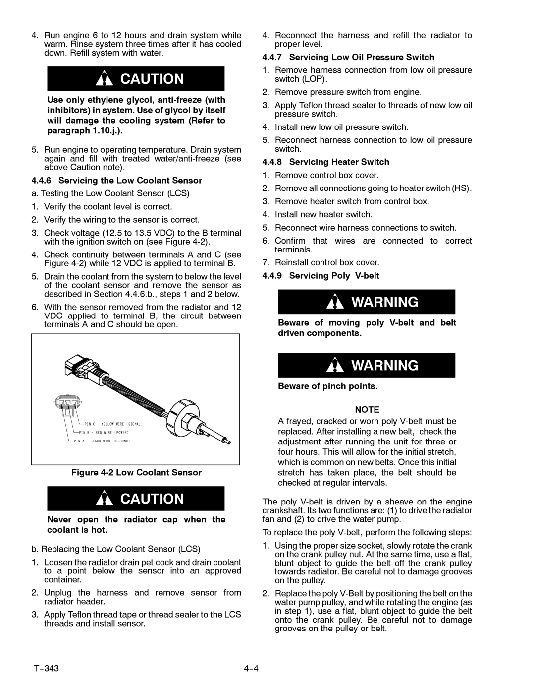 Carrier 69UG15 manual Servicing Low Oil Pressure Switch, Servicing Heater Switch 1. Remove control box cover 