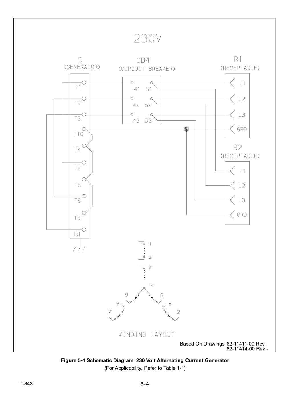 Carrier 69UG15 manual Schematic Diagram 230 Volt Alternating Current Generator 