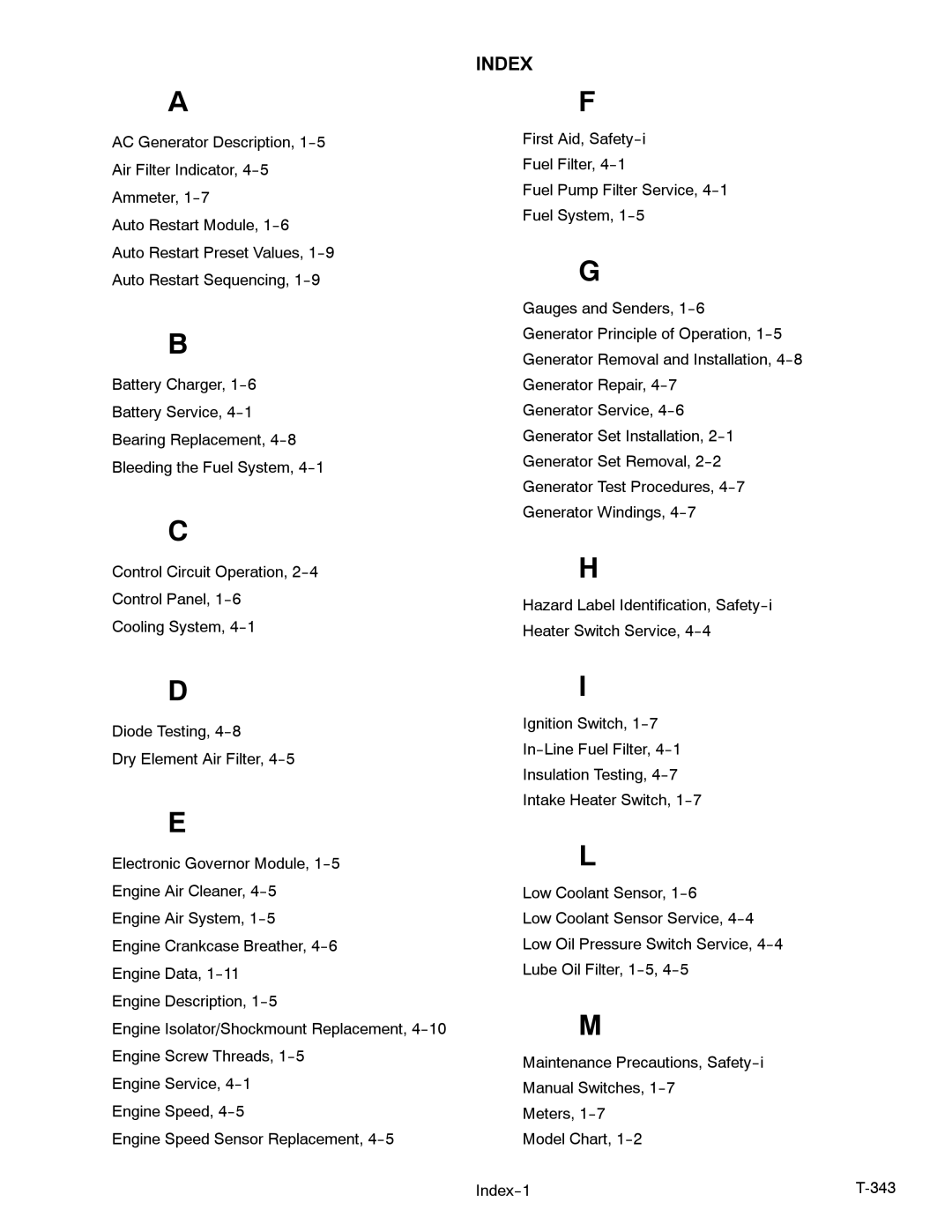 Carrier 69UG15 manual Index 