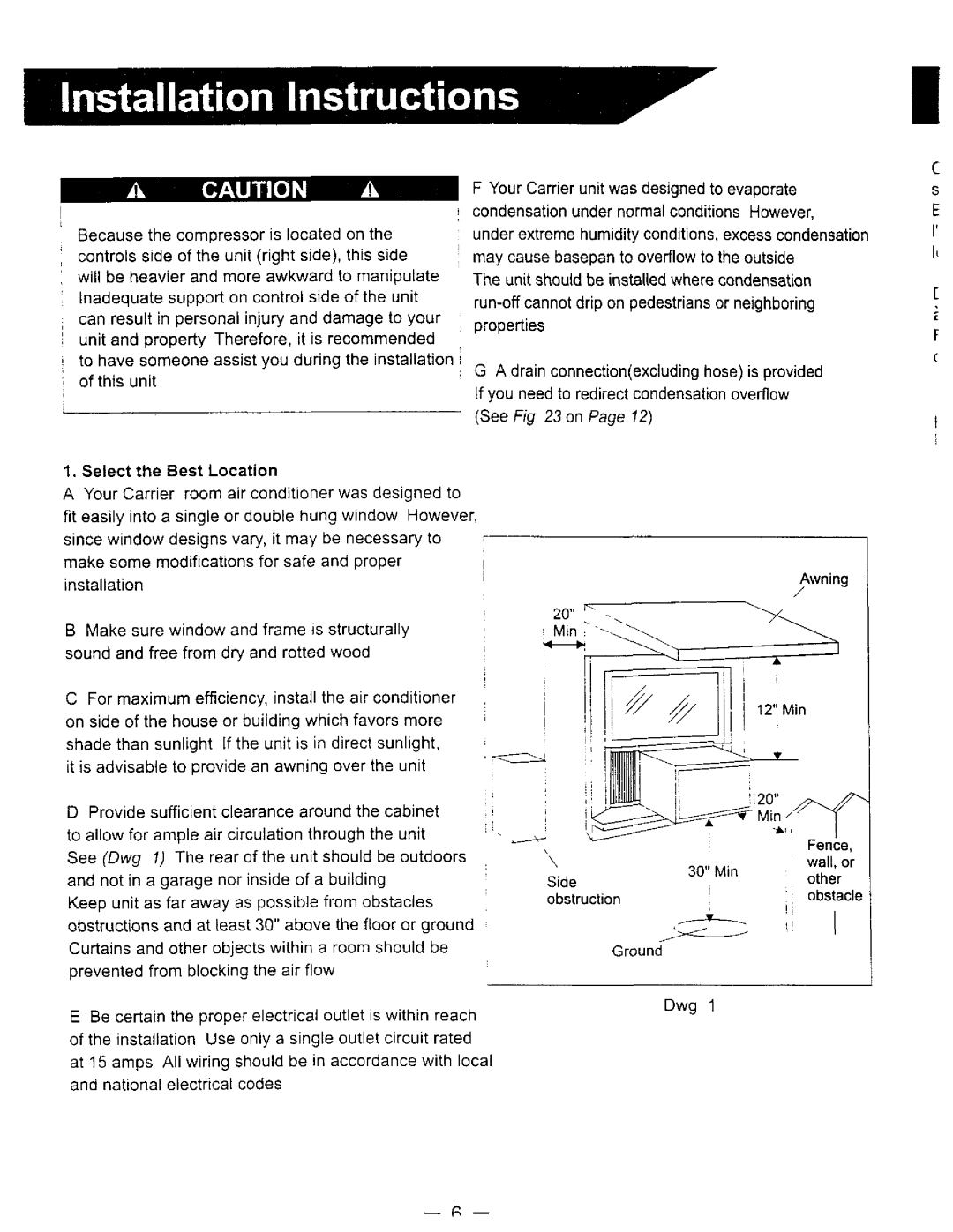 Carrier 73SC008A1C, 73SC005A1C manual 