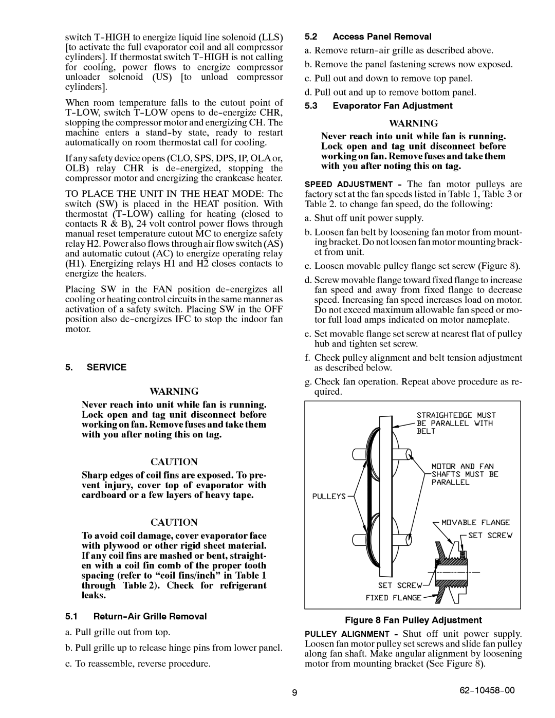 Carrier 90MA/MF/MU manual Service 