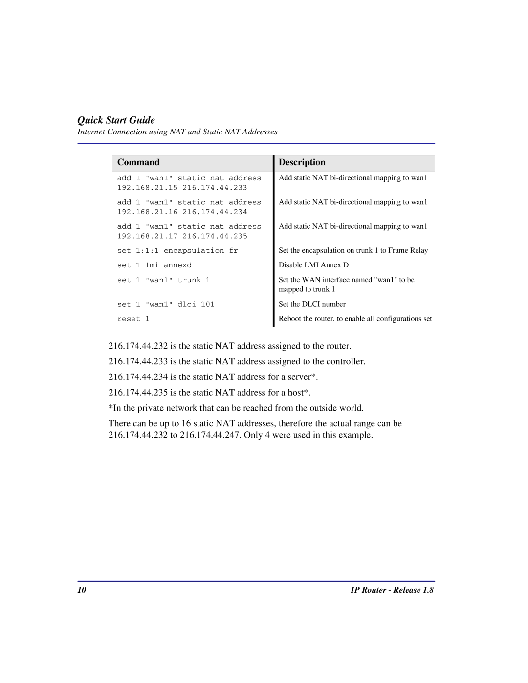 Carrier Access 002-0118-0180 quick start Quick Start Guide 