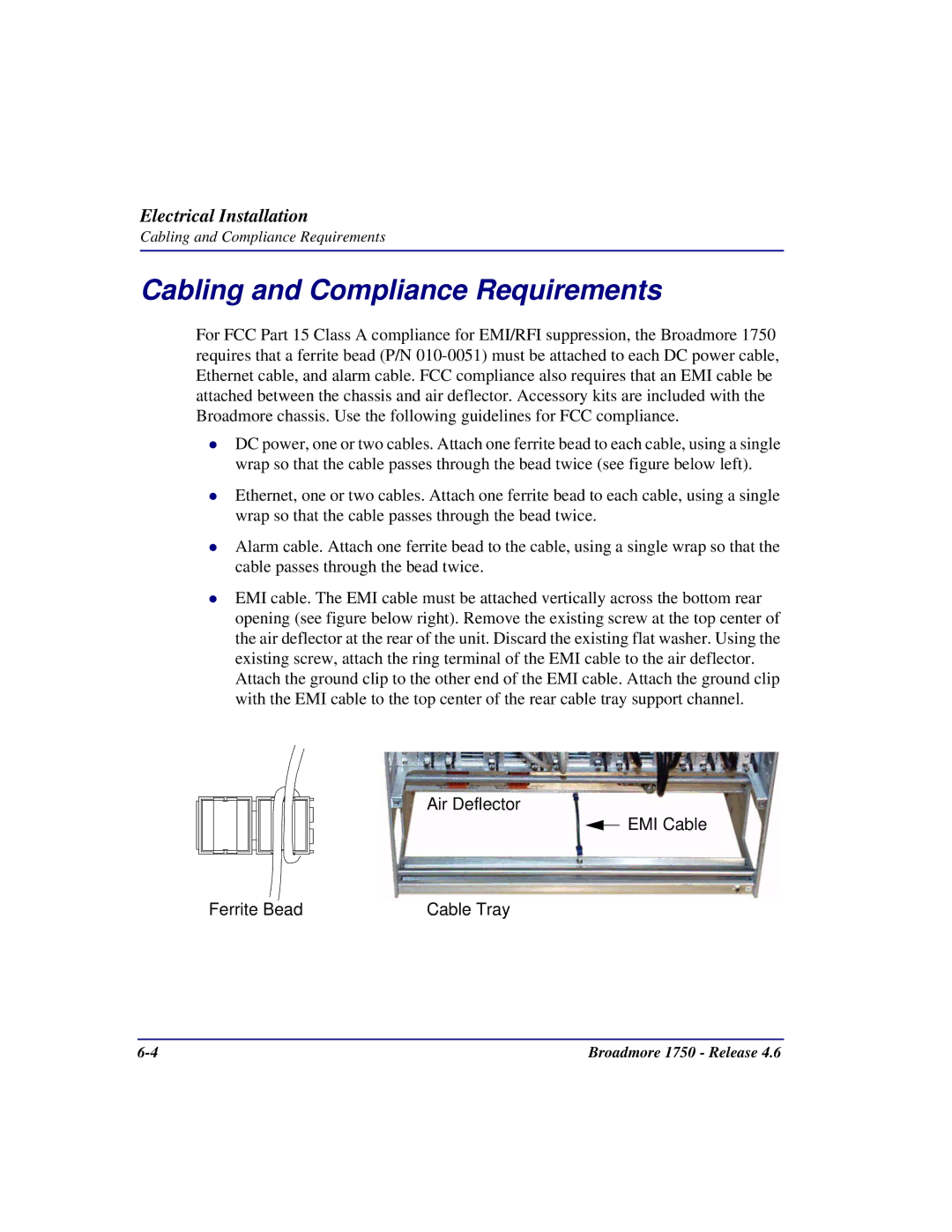 Carrier Access 1750 user manual Cabling and Compliance Requirements 