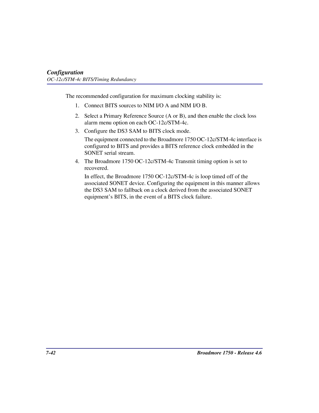 Carrier Access 1750 user manual Configuration 