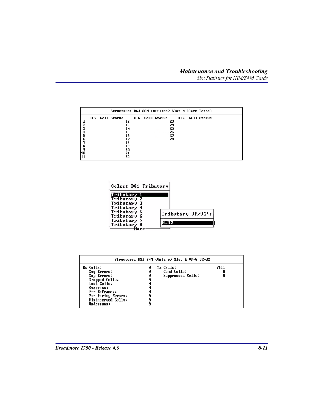 Carrier Access 1750 user manual Maintenance and Troubleshooting 