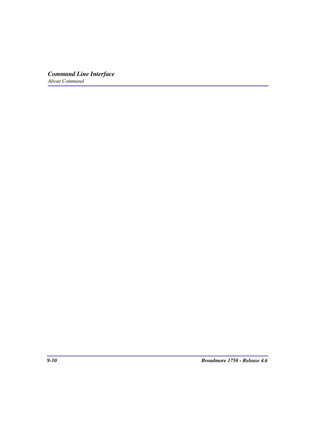 Carrier Access 1750 user manual Command Line Interface 