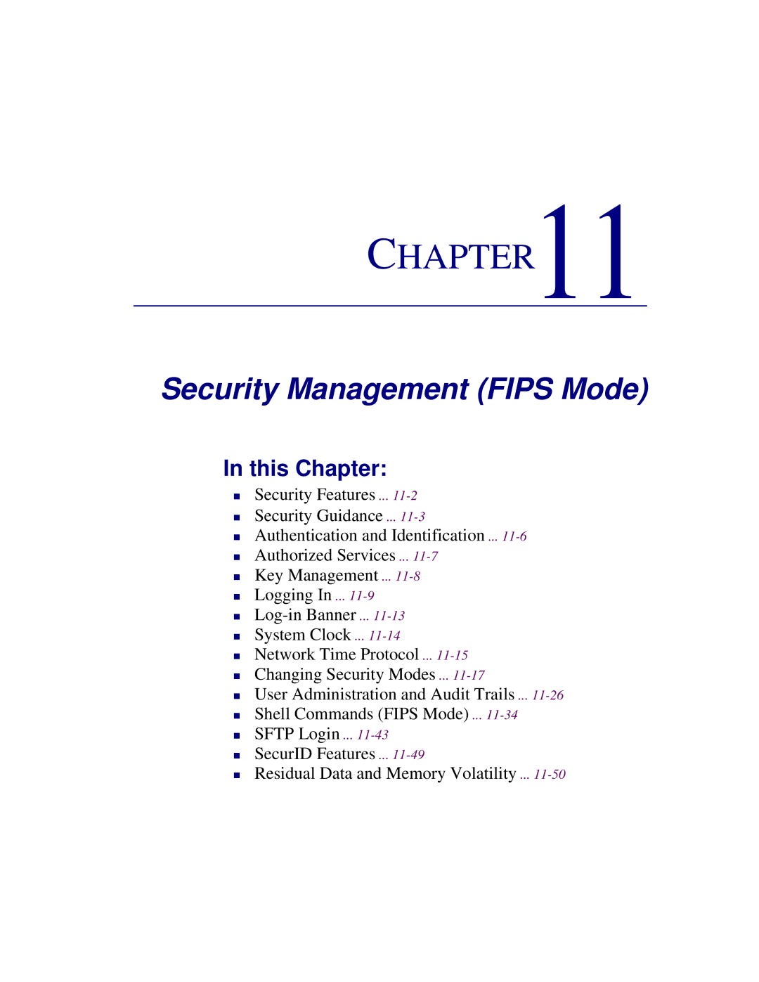 Carrier Access 1750 user manual Security Management Fips Mode 