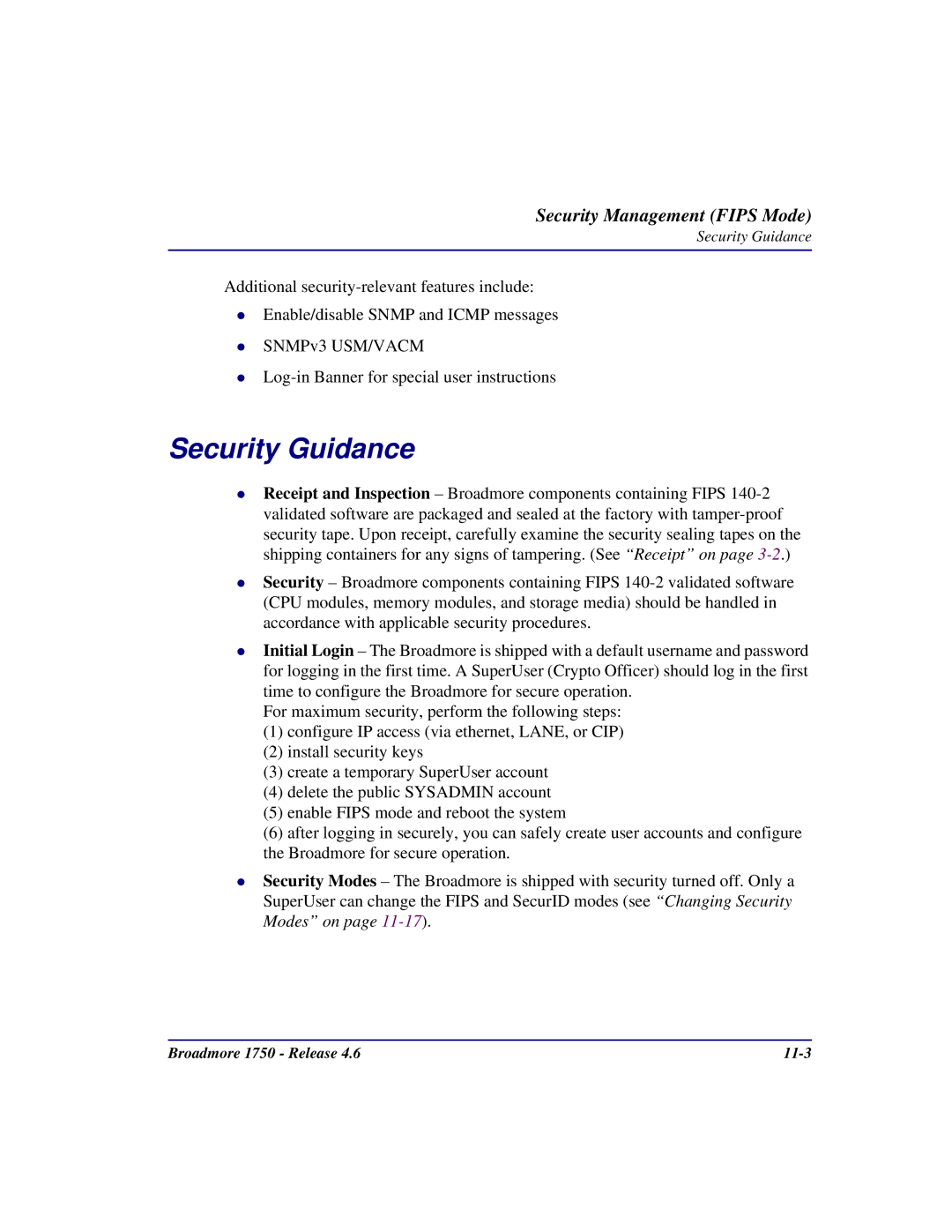 Carrier Access user manual Broadmore 1750 Release 11-3 