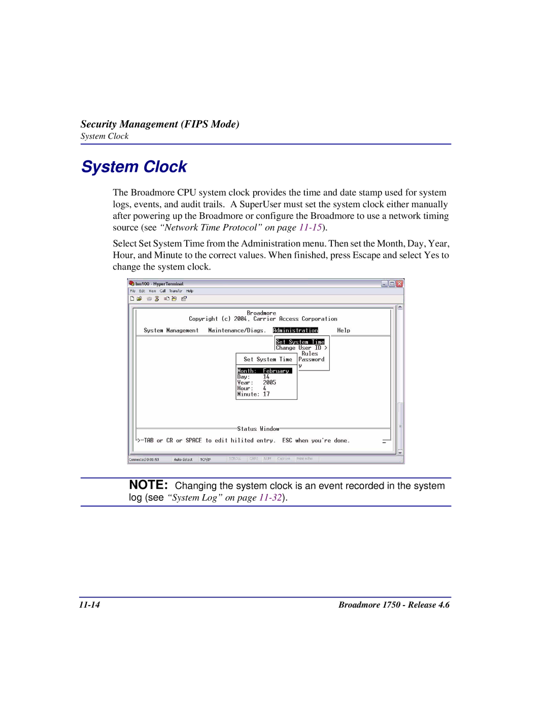 Carrier Access user manual Broadmore 1750 Release 