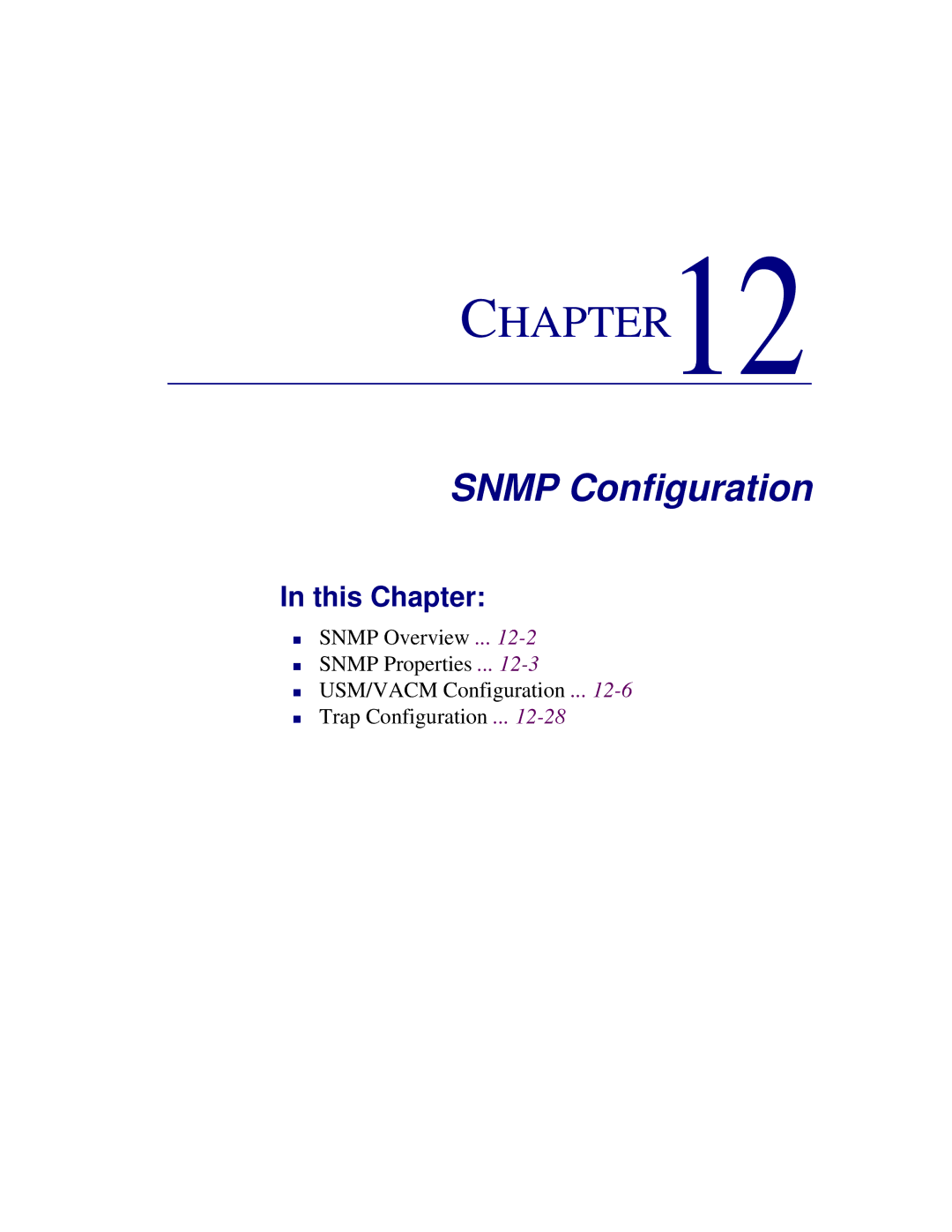 Carrier Access 1750 user manual Snmp Configuration 