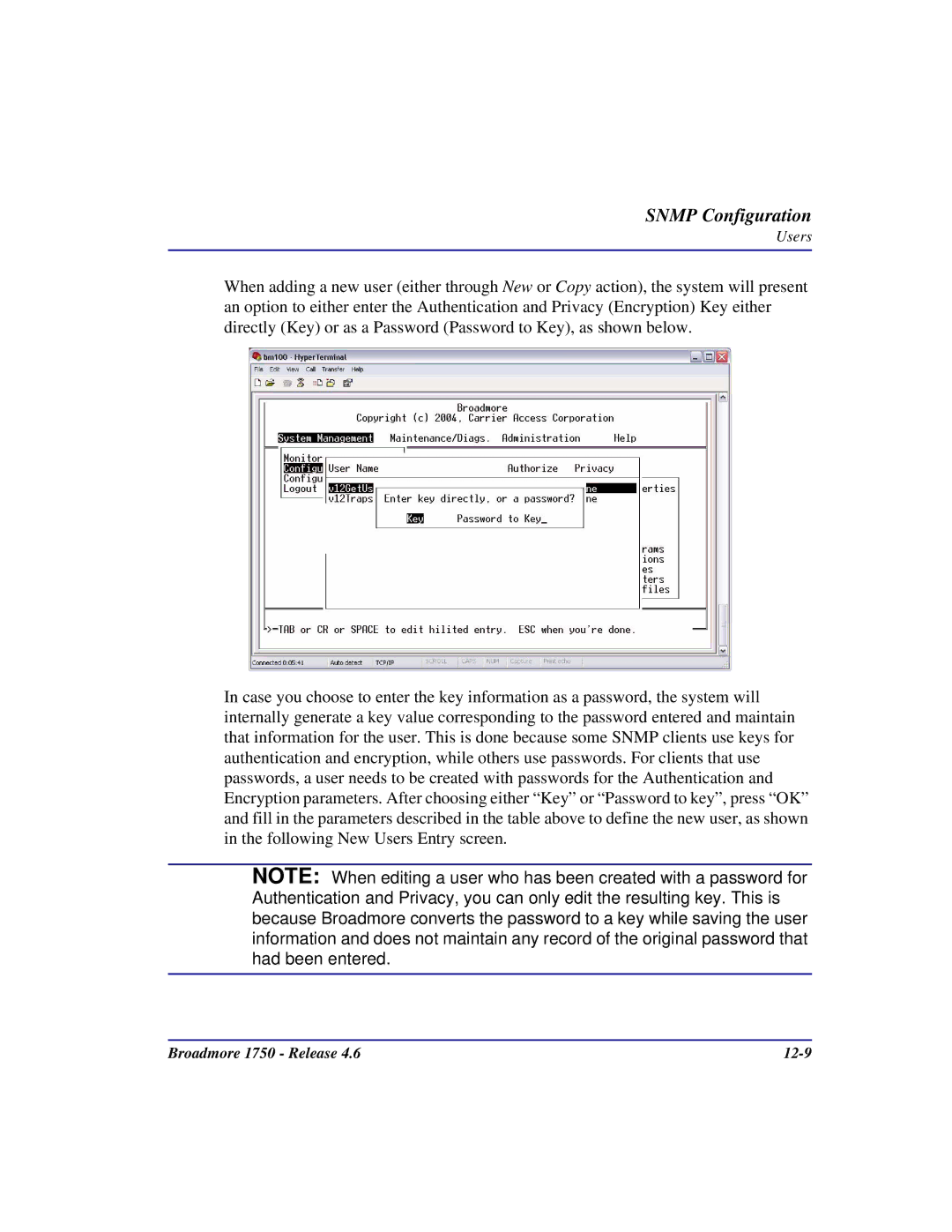 Carrier Access user manual Broadmore 1750 Release 12-9 