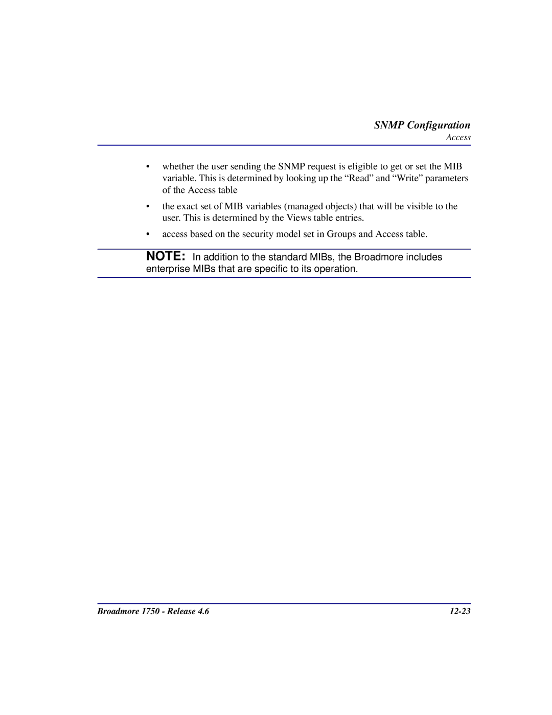 Carrier Access user manual Broadmore 1750 Release 12-23 