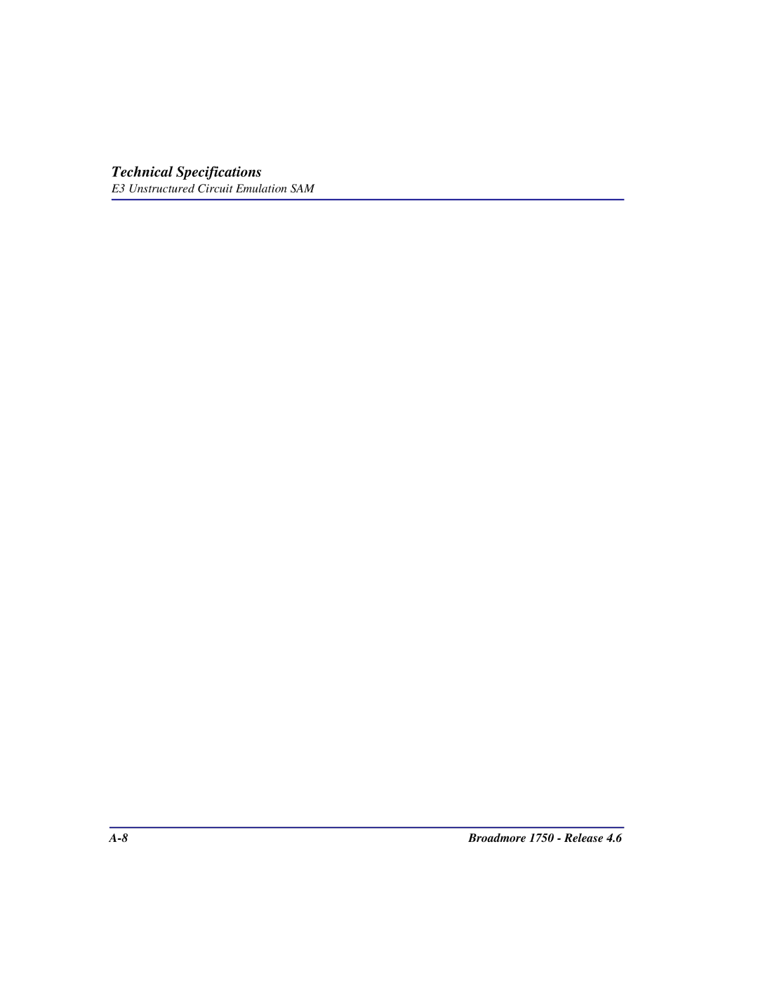 Carrier Access 1750 user manual E3 Unstructured Circuit Emulation SAM 