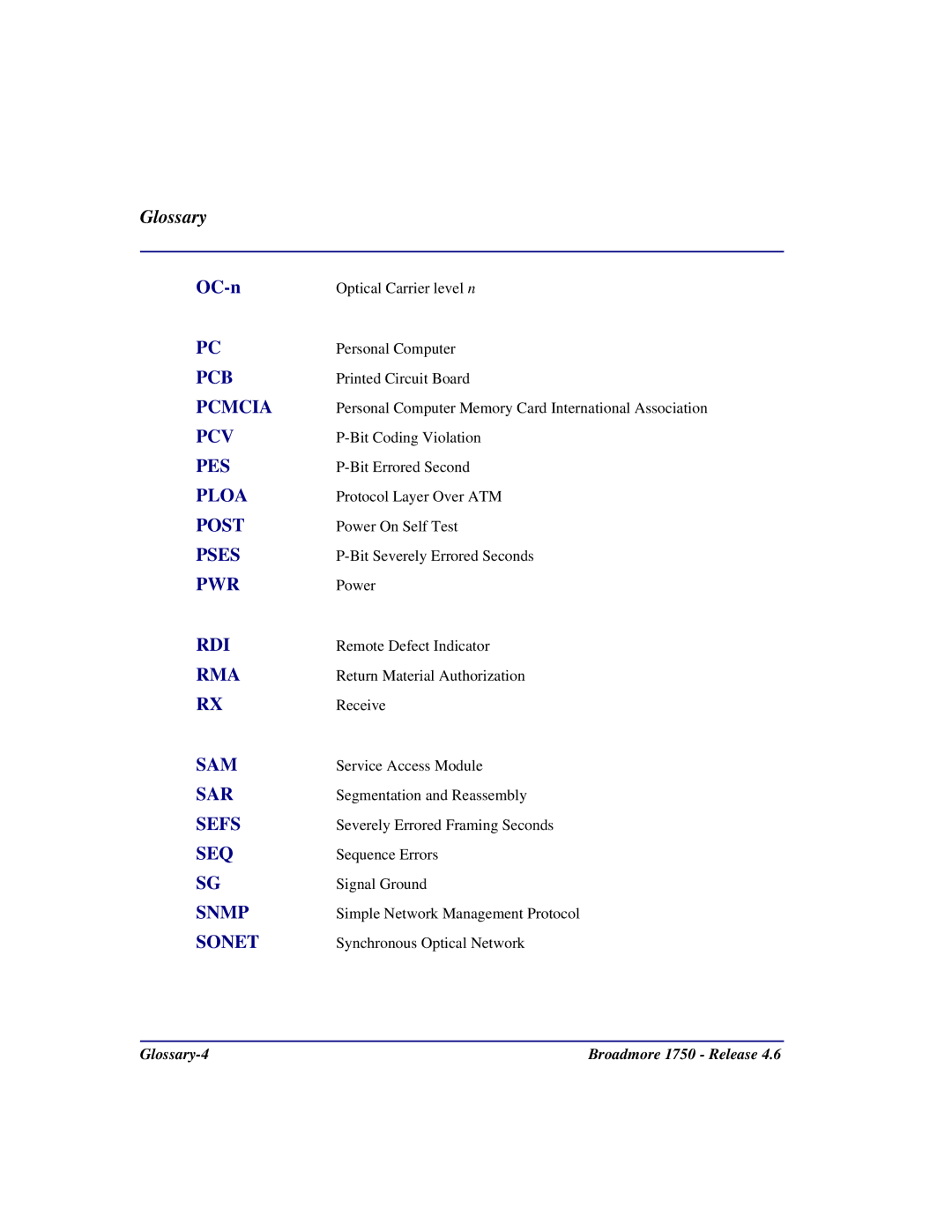 Carrier Access 1750 user manual Pcb 