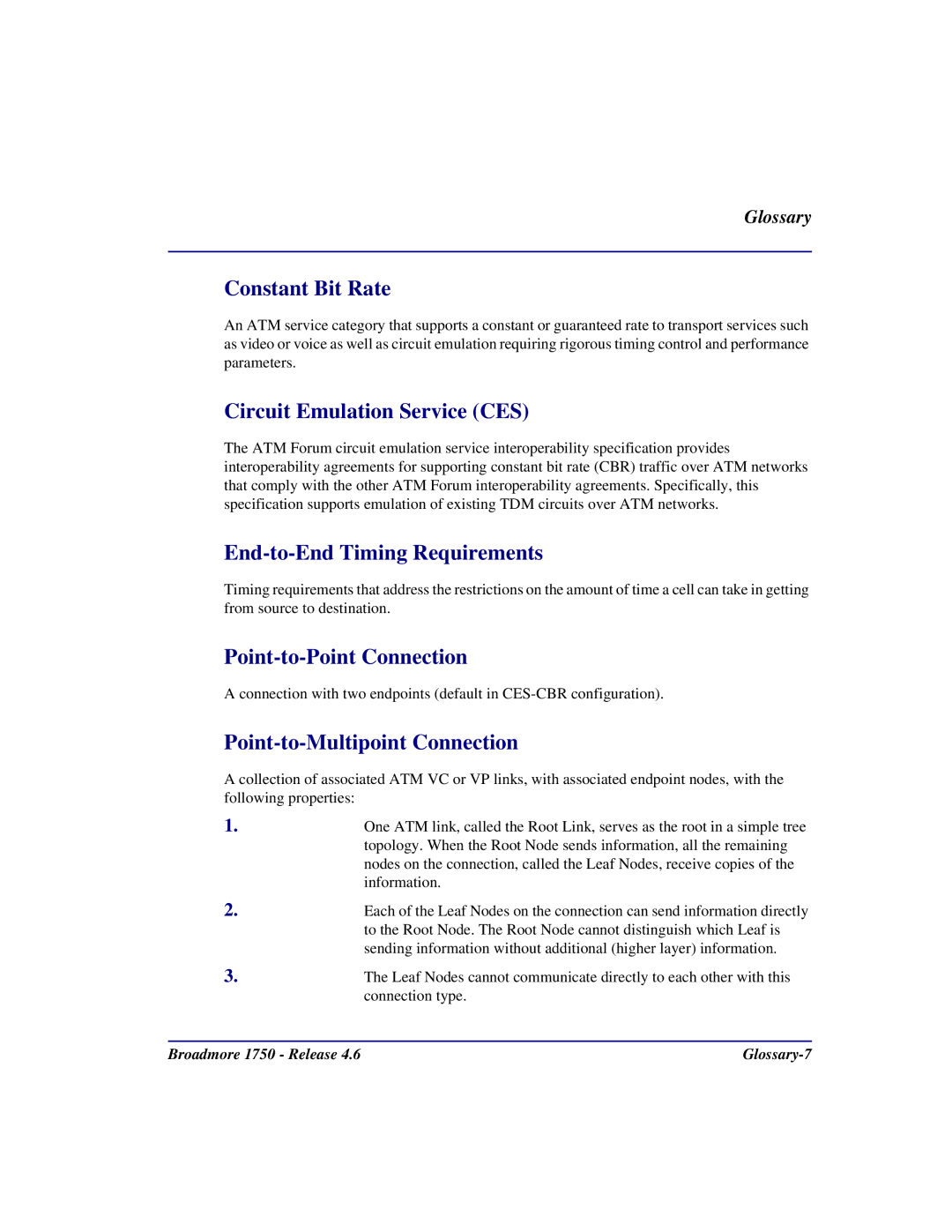 Carrier Access 1750 user manual Point-to-Point Connection 