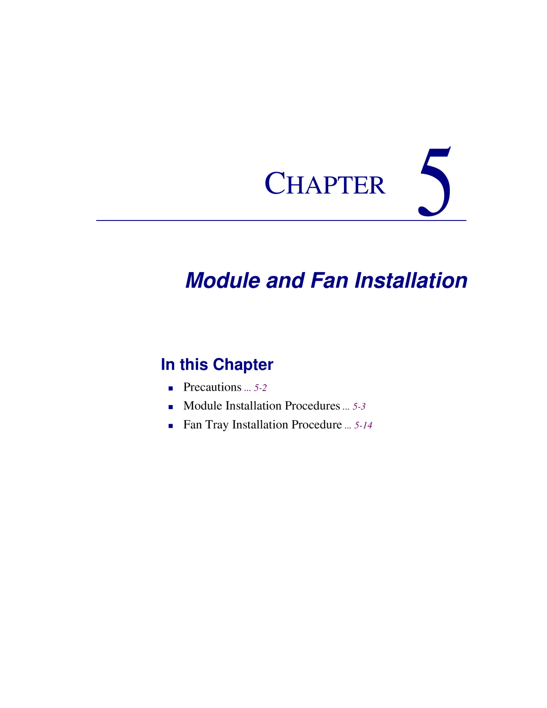 Carrier Access 1750 user manual Module and Fan Installation 