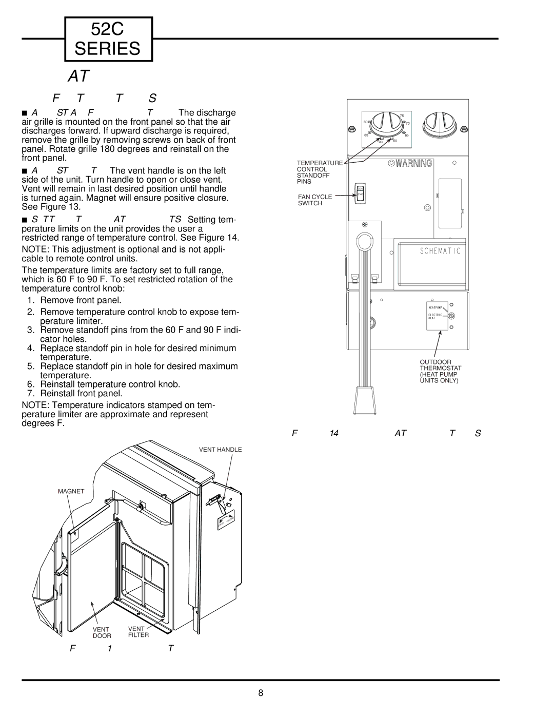 Carrier Access 52C owner manual Operation, Comfort Controls, Adjust Airflow Direction The discharge 