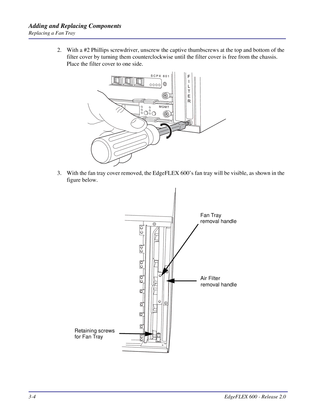 Carrier Access 600, EdgeFLEX installation manual Adding and Replacing Components 