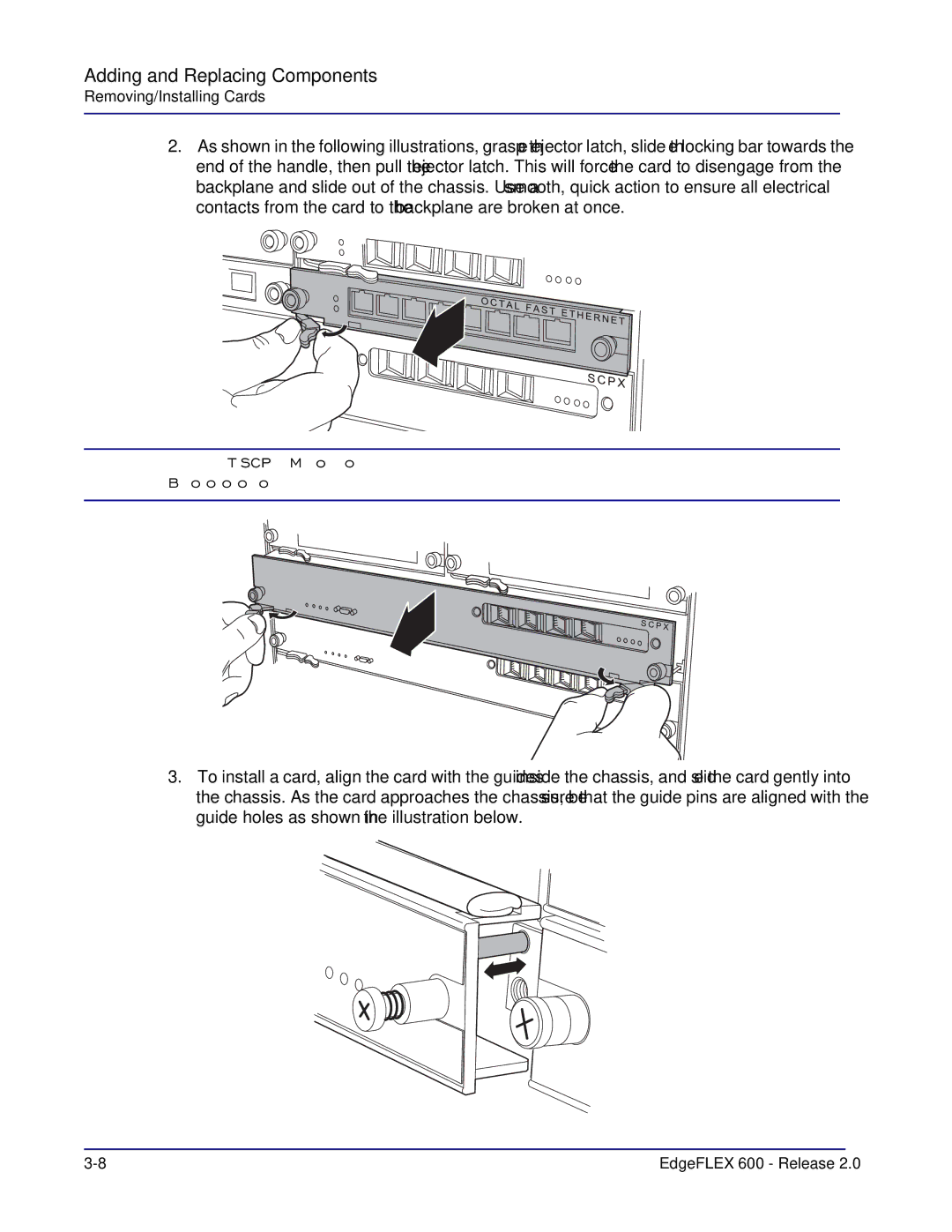 Carrier Access 600, EdgeFLEX installation manual Adding and Replacing Components 