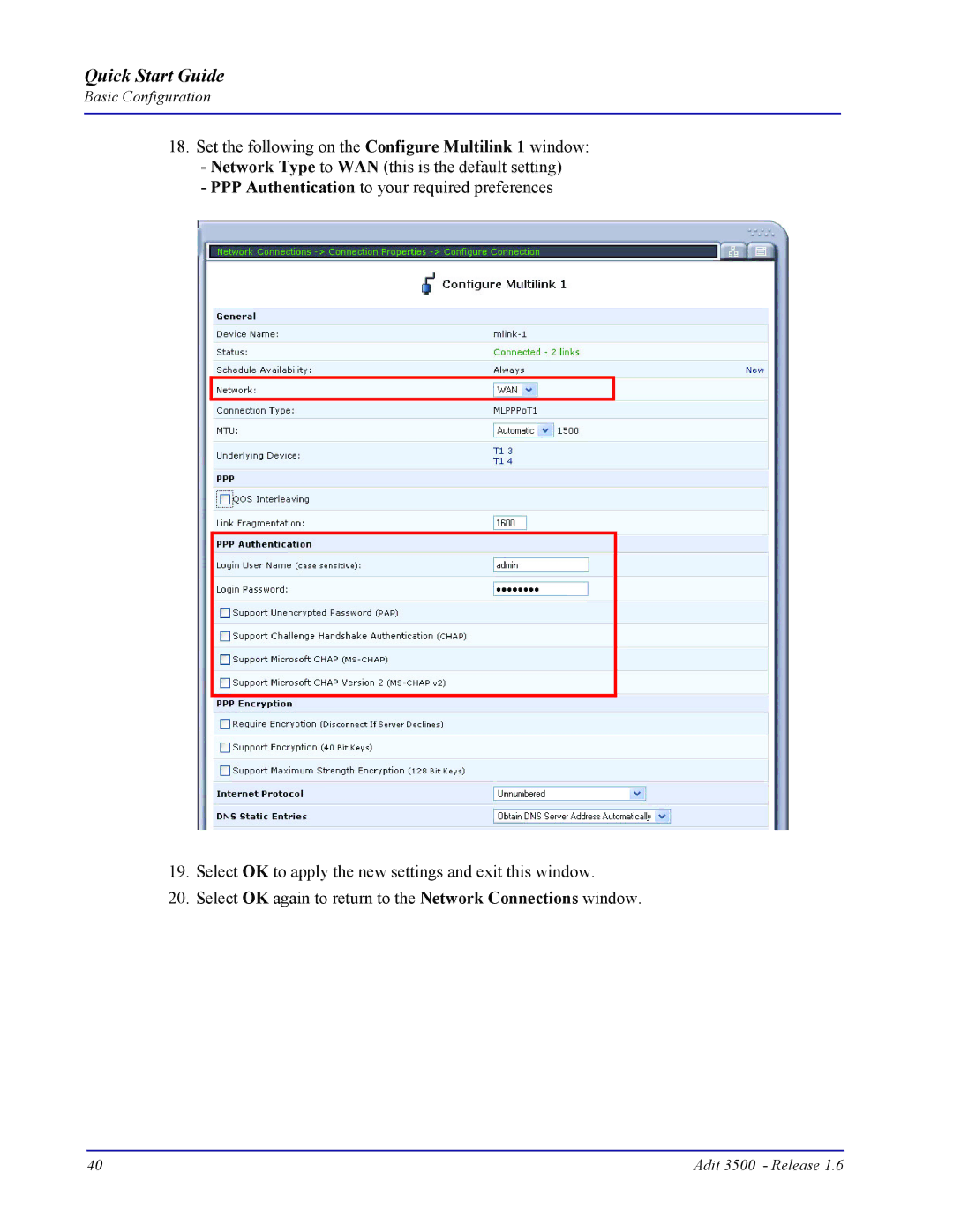 Carrier Access Adit 3500 quick start Quick Start Guide 