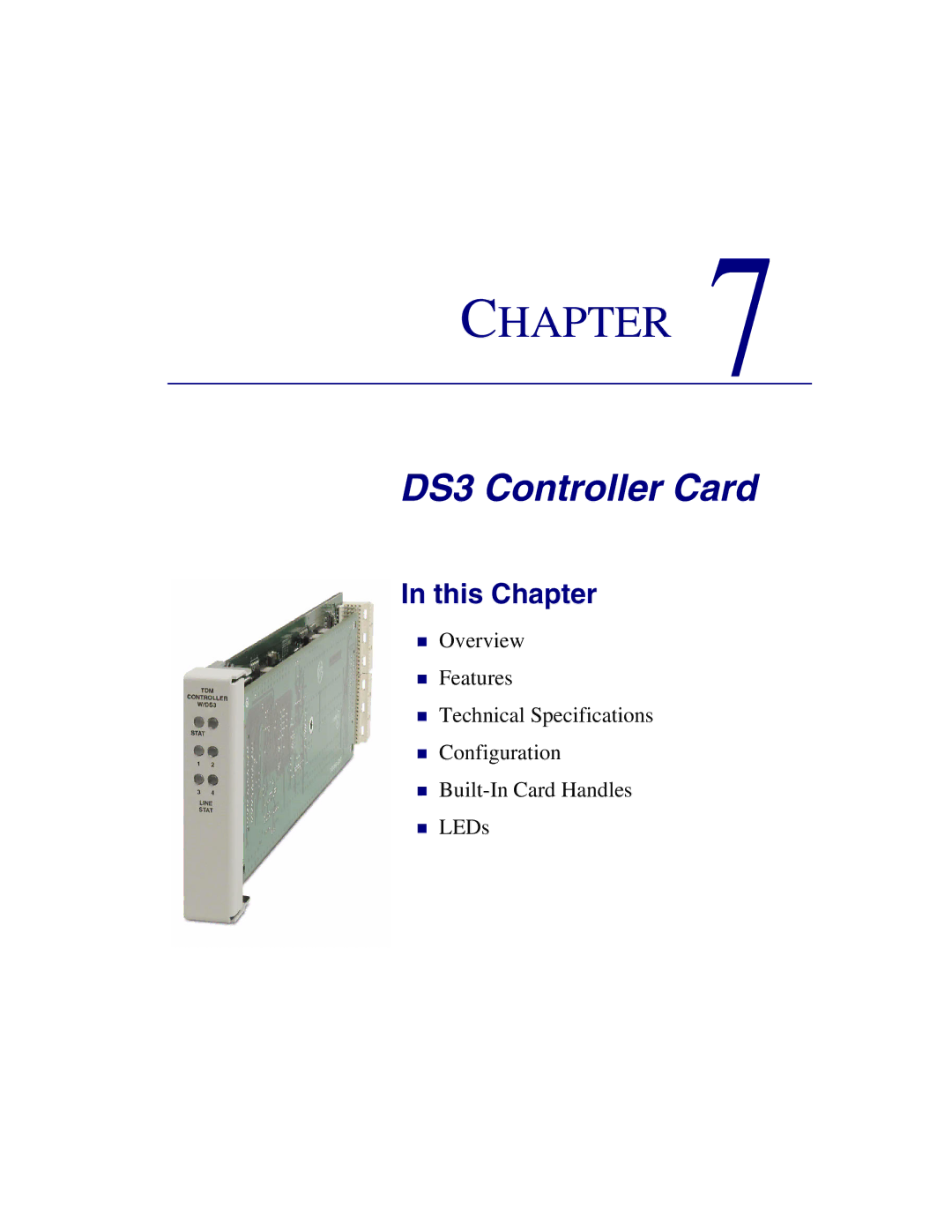 Carrier Access Axxius 800 user manual DS3 Controller Card 