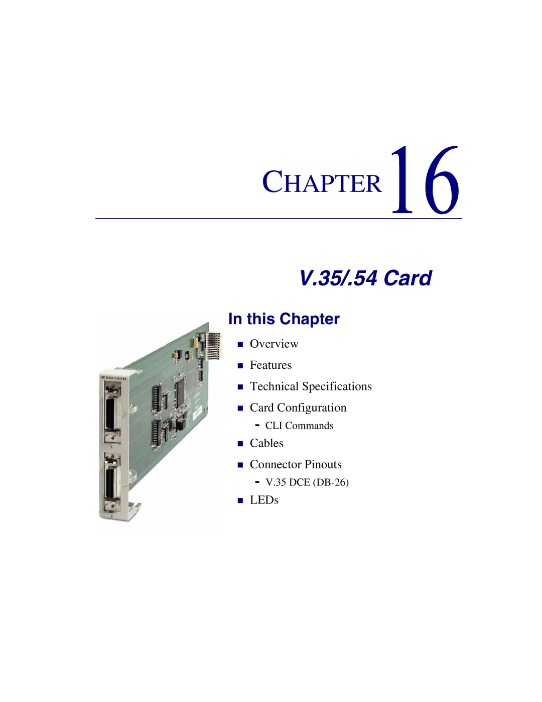 Carrier Access Axxius 800 user manual 35/.54 Card 