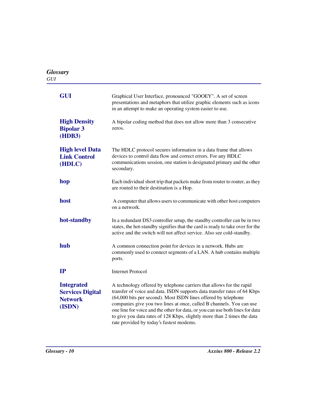 Carrier Access Axxius 800 user manual Gui 