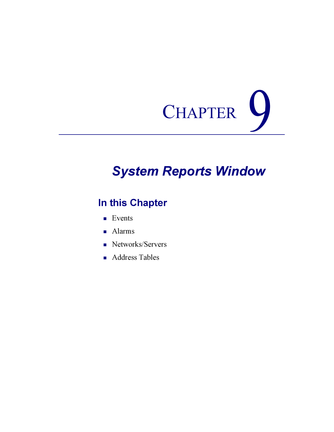 Carrier Access CMG Router user manual System Reports Window 