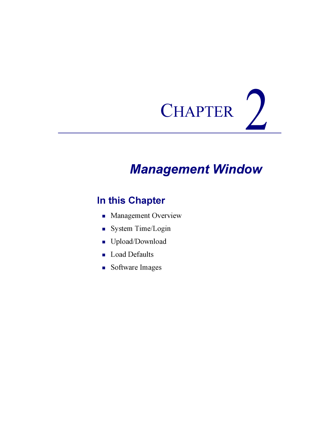 Carrier Access CMG Router user manual Management Window 