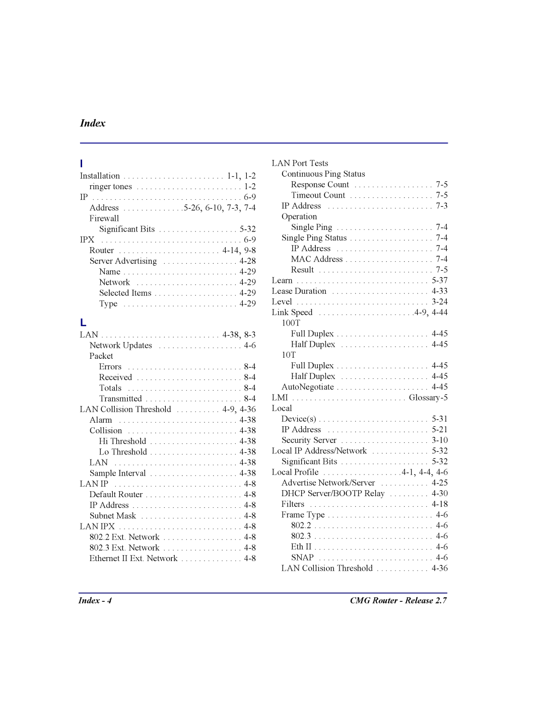 Carrier Access CMG Router user manual Snap 