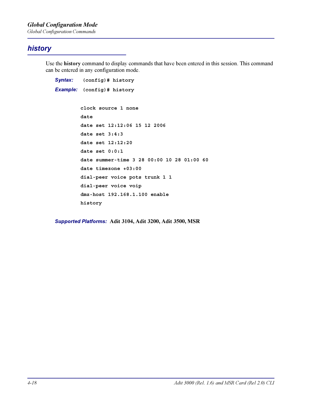 Carrier Access none manual History 